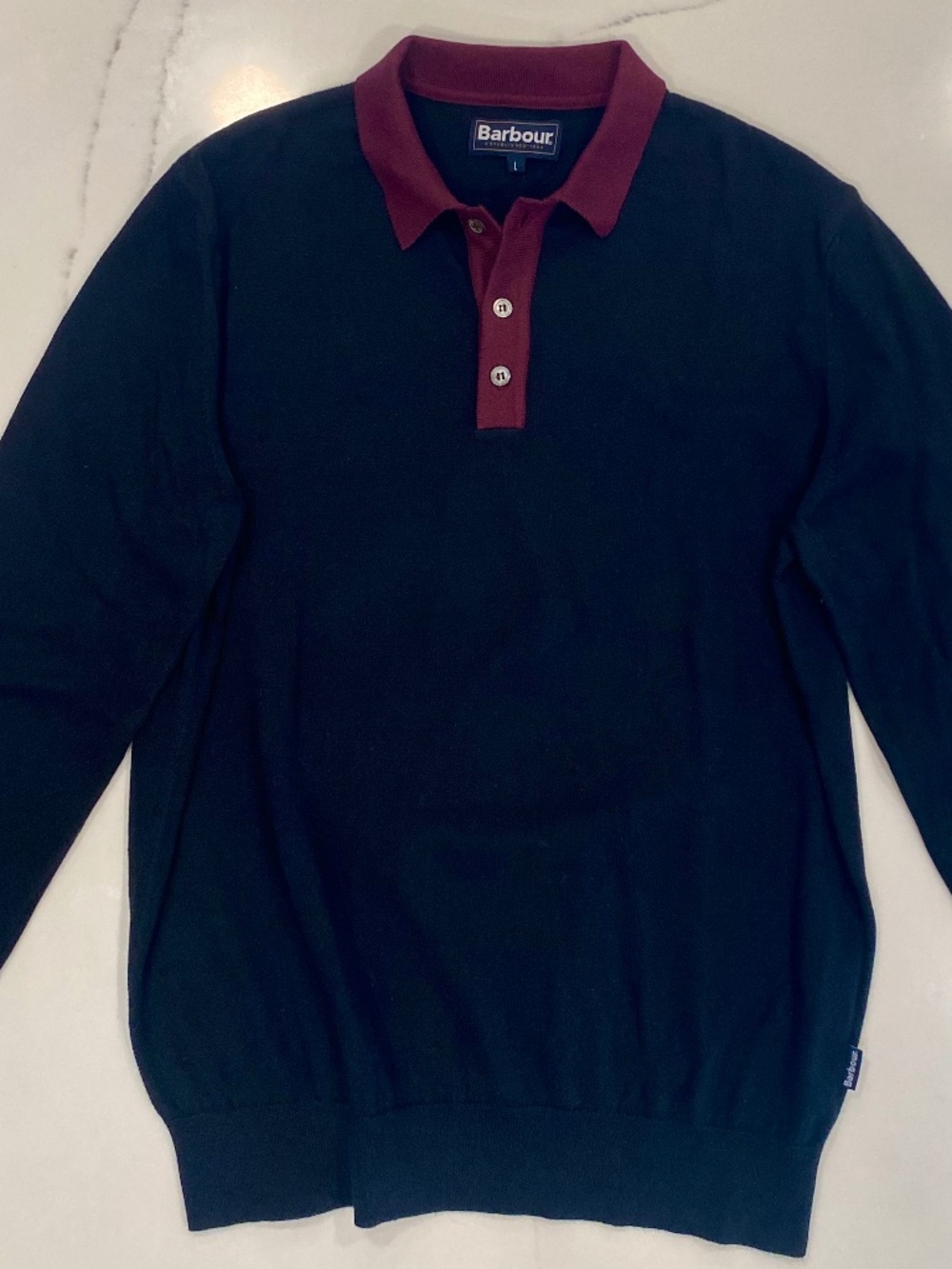 Barbour long sleeve polo